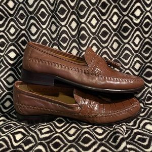 Florsheim Brown Leather Tassel Loafers